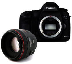 Canon EOS 5D Mark III DSLR Camera with EF 50 mm f/1.2 USM Prime Lens